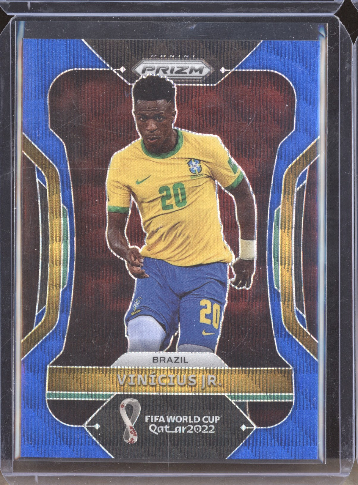 Vinicius Jr 2022 Panini Prizm World Cup 36 Blue Wave 131/199 - The