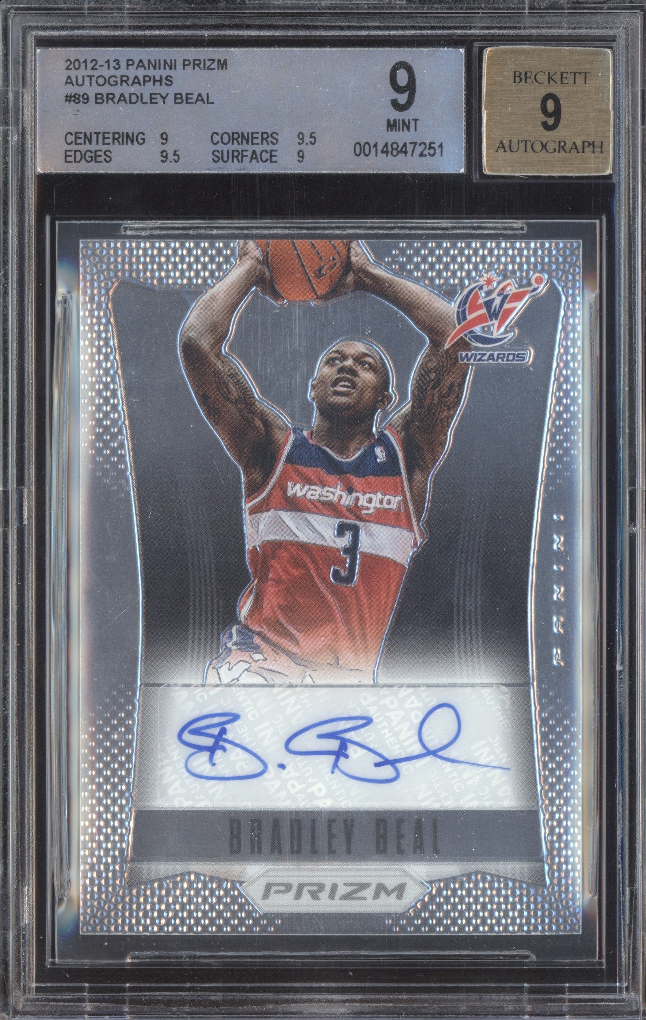 Bradley Beal ブラッドリー・ビール Auto NBA Panini-