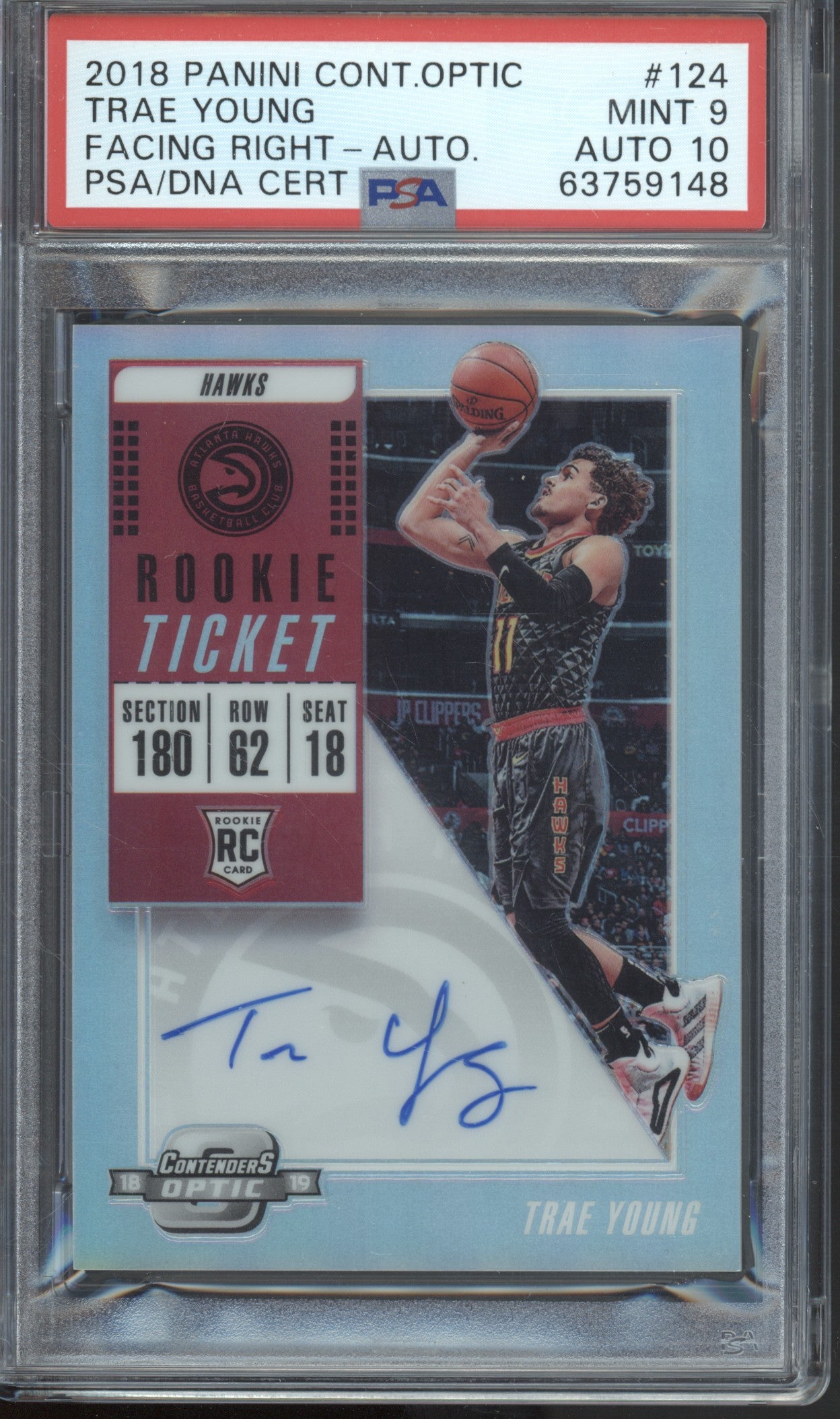 2極タイプ NBAカード TRAE YOUNG AUTO RC トレイ・ヤング サイン