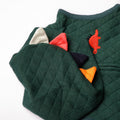 3-Piece quilted dino jacket set