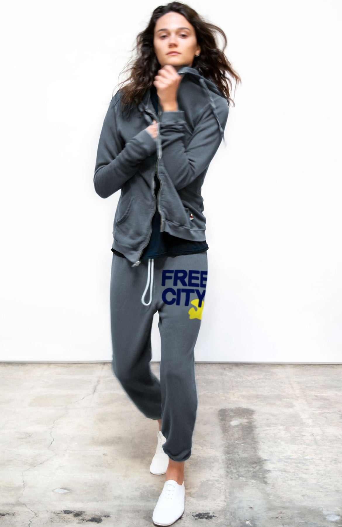 SUPERFLUFF LUX OG sweatpant - grey art – FREECITYsupershop