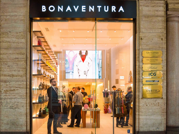 BONAVENTURAs nye flaggskipsbutikk i Milanos motedistrikt på Corso Matteotti 3