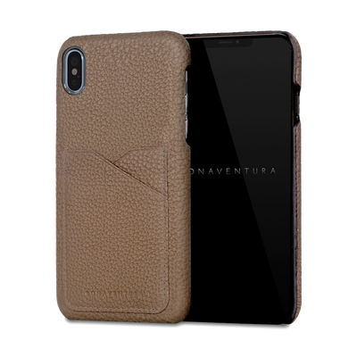 High quality leather back cover smartphone case | iPhone XS / X 