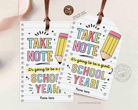 Printable Starting Our Year Off Write Gift Tags, Printable Teacher App -  Sunshinetulipdesign
