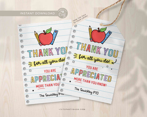 Ruff Draft: Free Printable Bag Topper for Teacher Appreciation