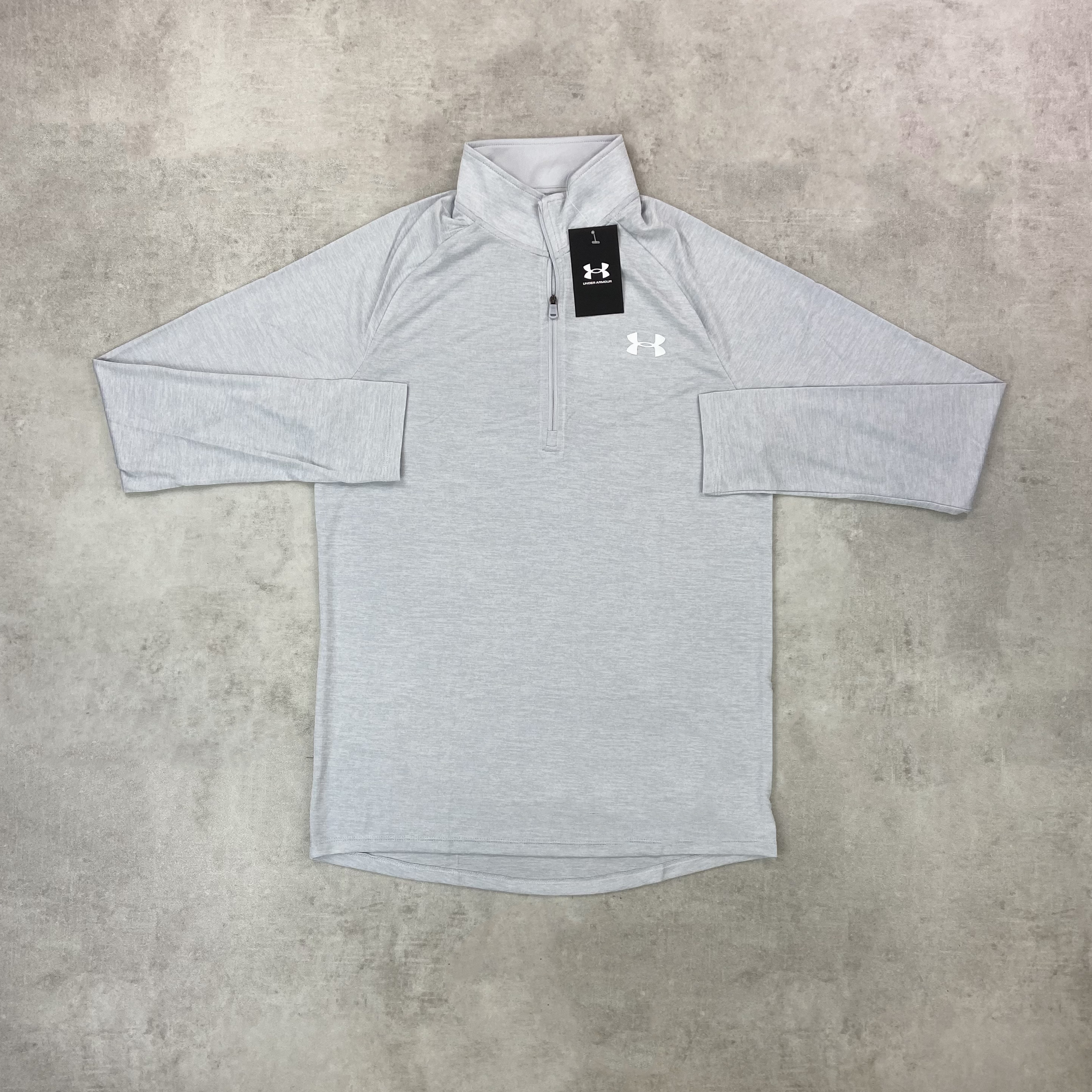 grey half zip under armour