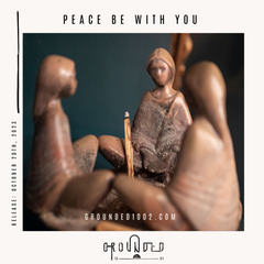grounded 1002's playlist cover for its Spotify playlist called "peace be with you"