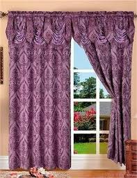 Penelopie Jacquard Rod Pocket Panel With Attached Valance,
