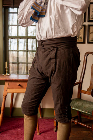 Brown Linen Breeches - Samson Historical