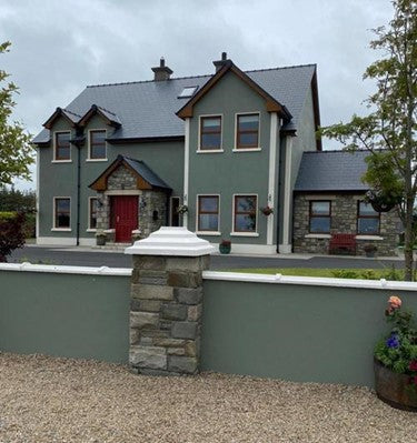 Home exterior painted in Burren Fen from the Colourtrend Weather collection