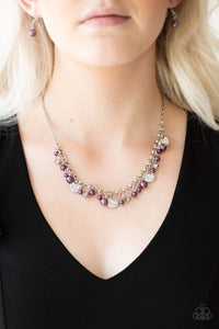 Paparazzi - Coastal Cache - Pearl Purple Necklace