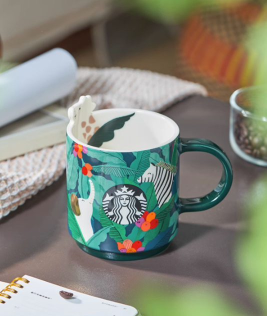 Starbucks China Dark Green Goddess Gold Ceramic Mug – Ann Ann Starbucks