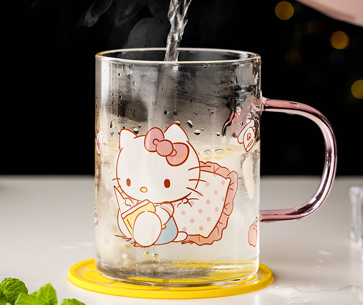 1000ml Sanrio Hello Kitty Kuromi Tumbler Cup Thermal Mug Thermos