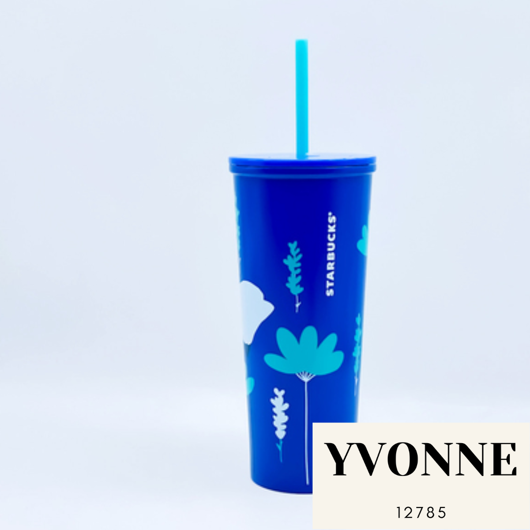 Starbucks 390ml/13oz Blue Contigo Stainless Steel Straw Cup – Ann Ann  Starbucks