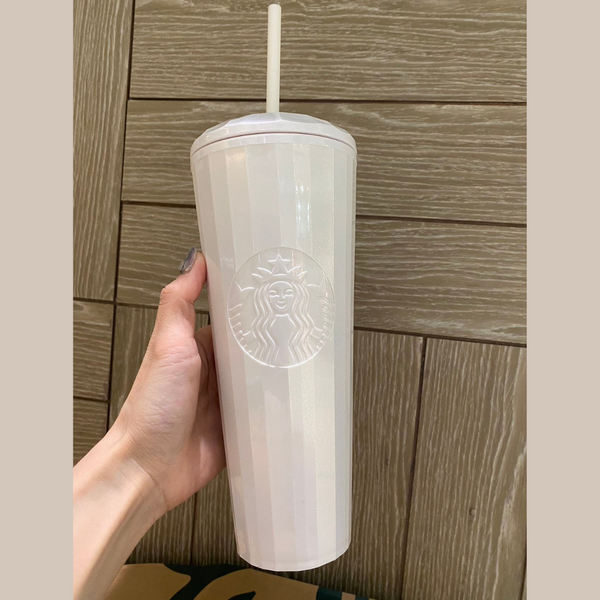 Starbucks Cold Cup Tumbler 24oz New 2023 Bling Yellow Elephant Topper +  Straw