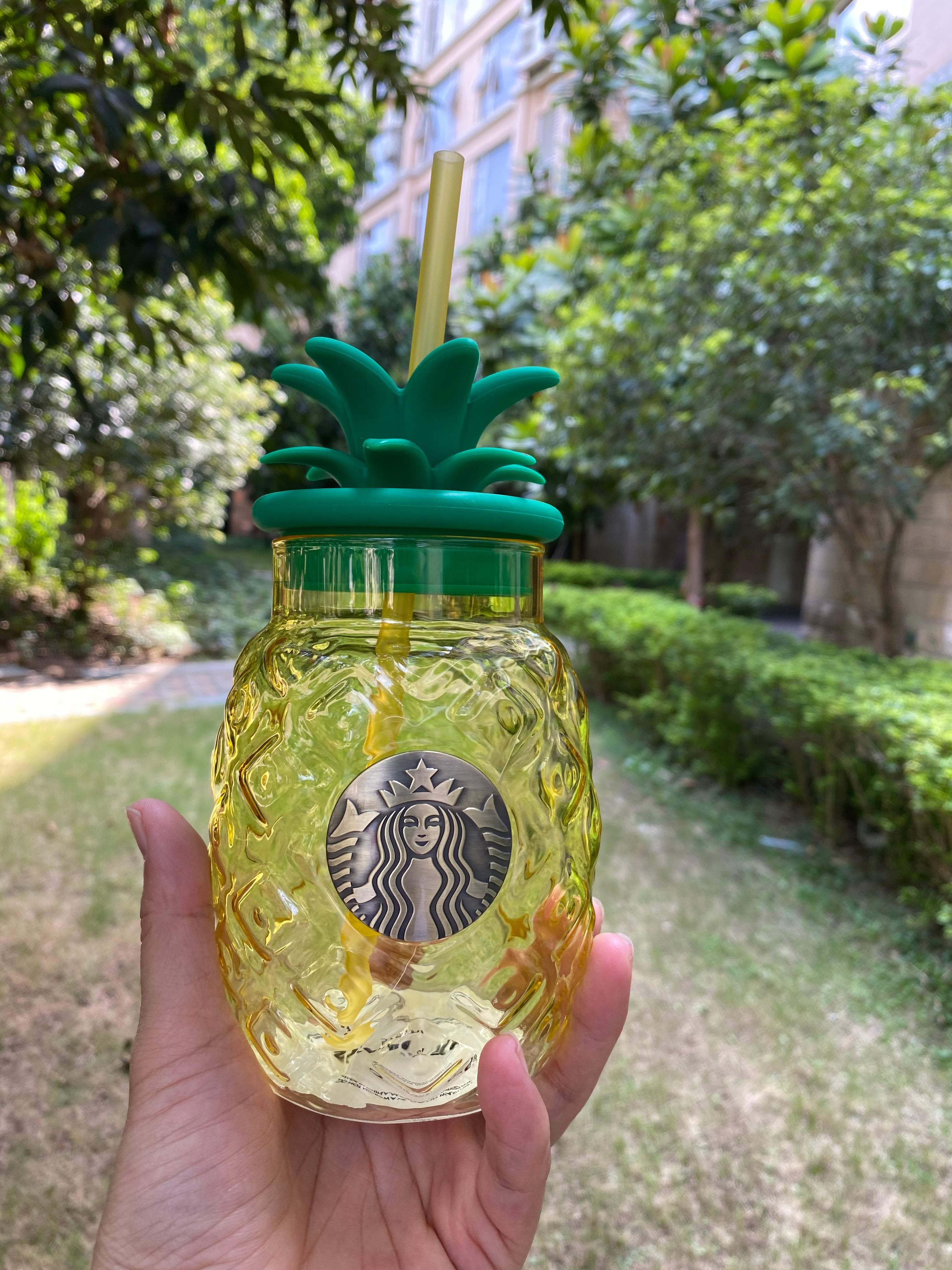 Starbucks China Enjoy Frappuccino Glass Straw Cup