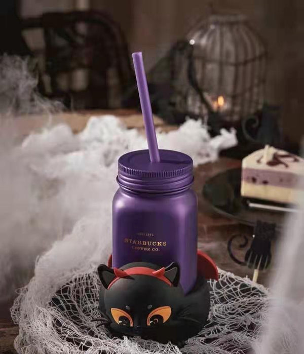 Set of Devil Cat Backpack and Stainless Steel Bottle (Starbucks China  Halloween 2021 Edition) – Ann Ann Starbucks