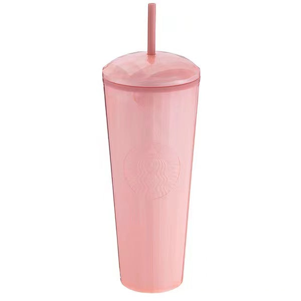 US$ 49.99 - Starbucks 2023 US&CAN Pink Marble 24oz Tumbler In Hand Ship  Soon - m.