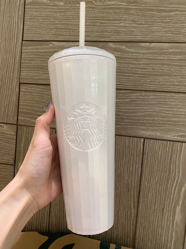 Starbucks Cold Cup Tumbler 24oz New 2023 Bling Yellow Elephant Topper +  Straw