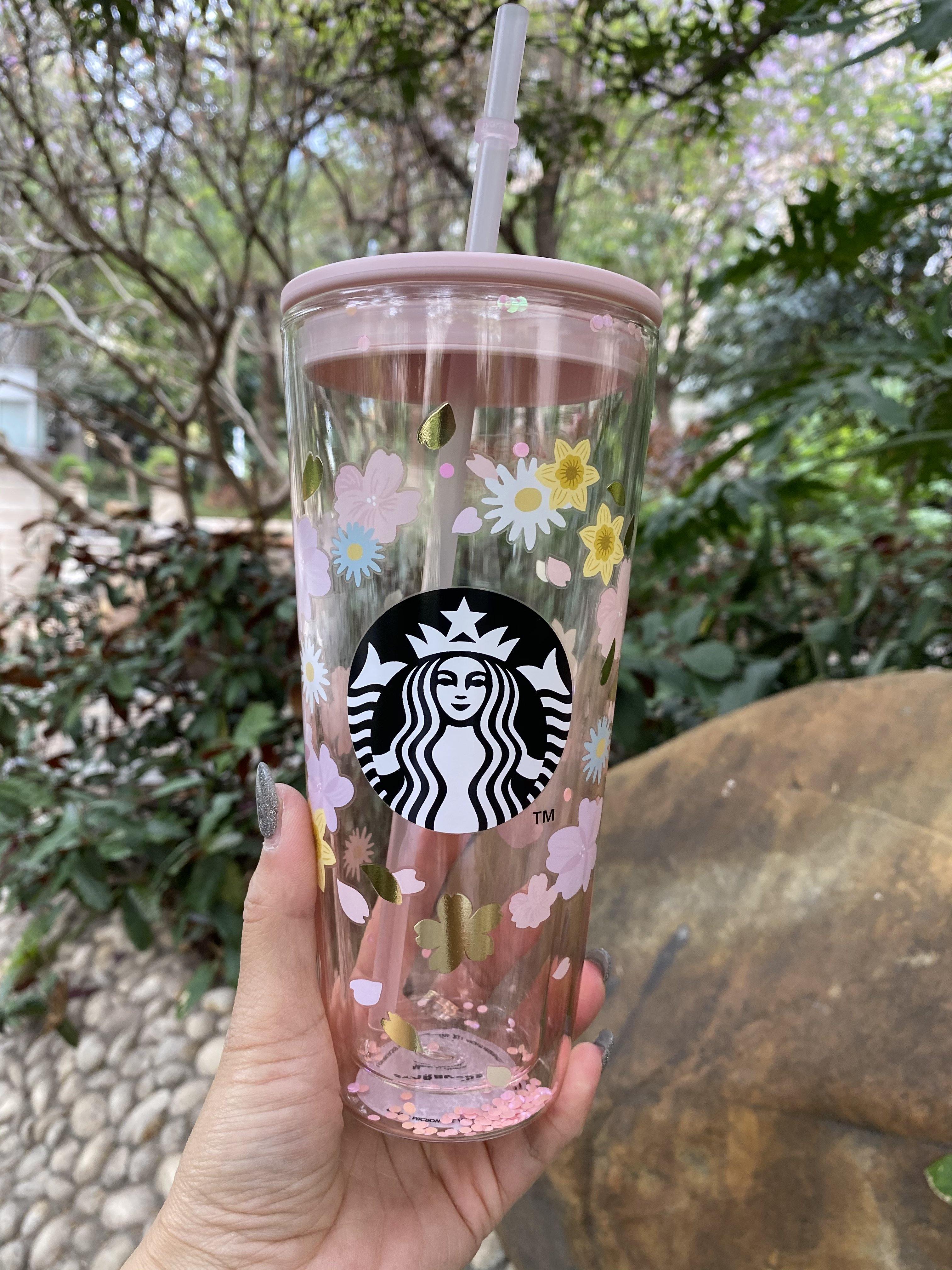 Starbucks 780ml/26oz Flowery Plastic Contigo Sippy Cup – Ann Ann