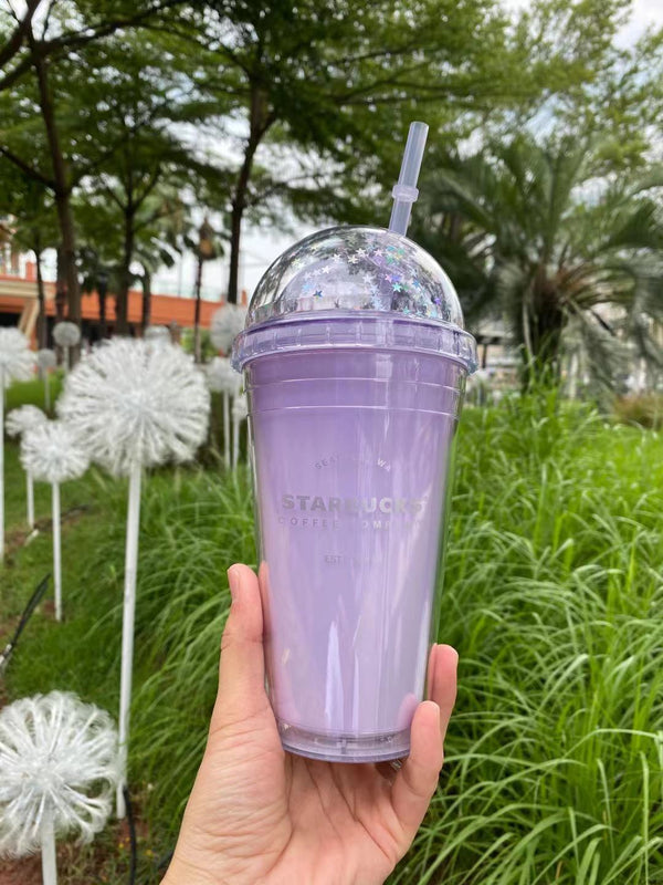 Starbucks China - Blooming Purple 2023 - 22. Dreamy Purple Scallop Plastic  Cold Cup 710ml