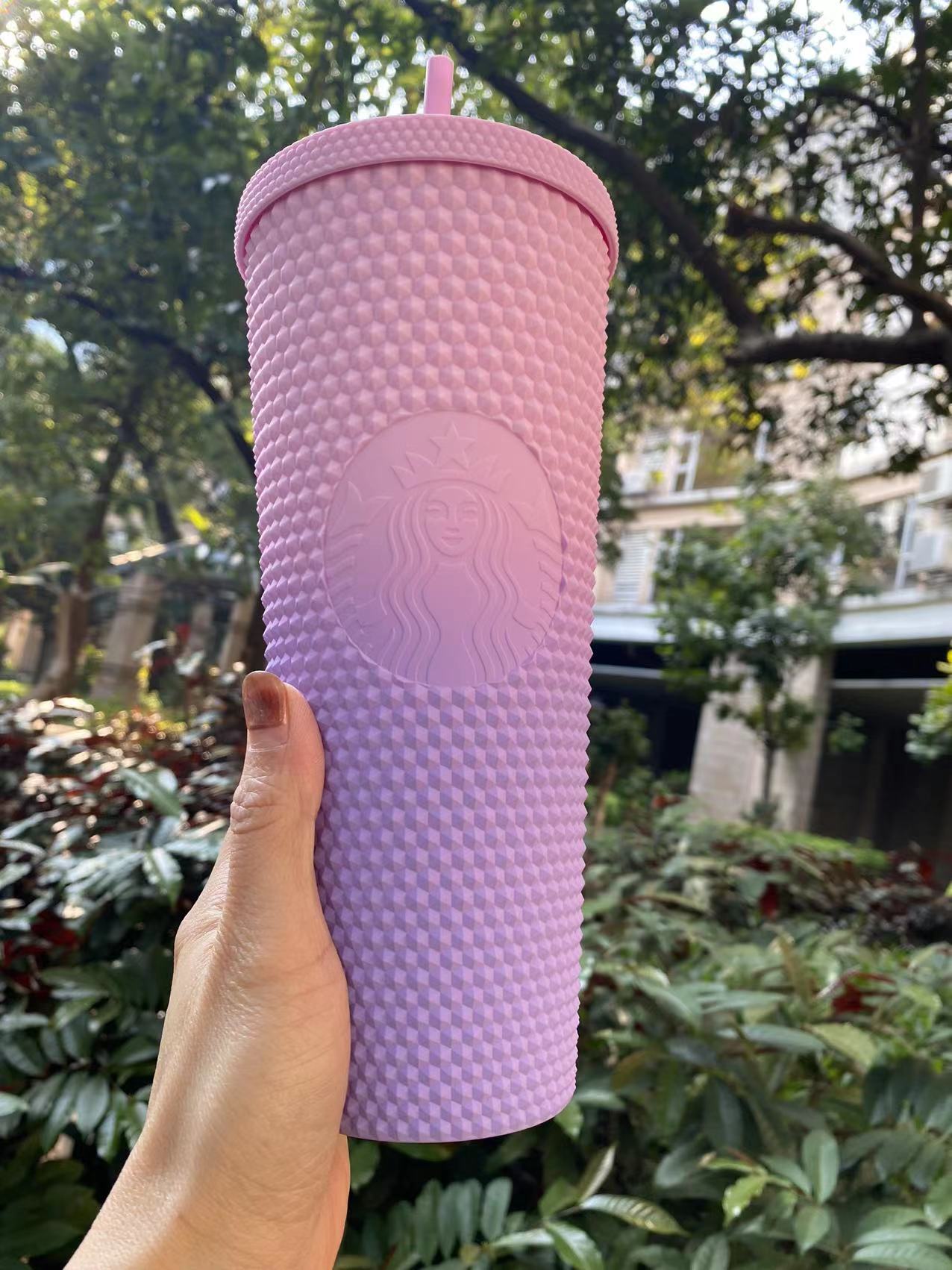 US$ 65.99 - Starbucks 2021 Taiwan Christmas Pink Glitter 24oz Studded Cup  Tumbler - m.