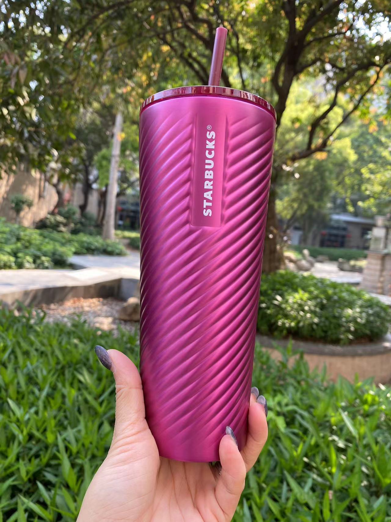 US$ 55.99 - Starbucks 2023 China Summer Gentle Purple Gradient 19oz  Stainless Steel Cup Tumbler - m.