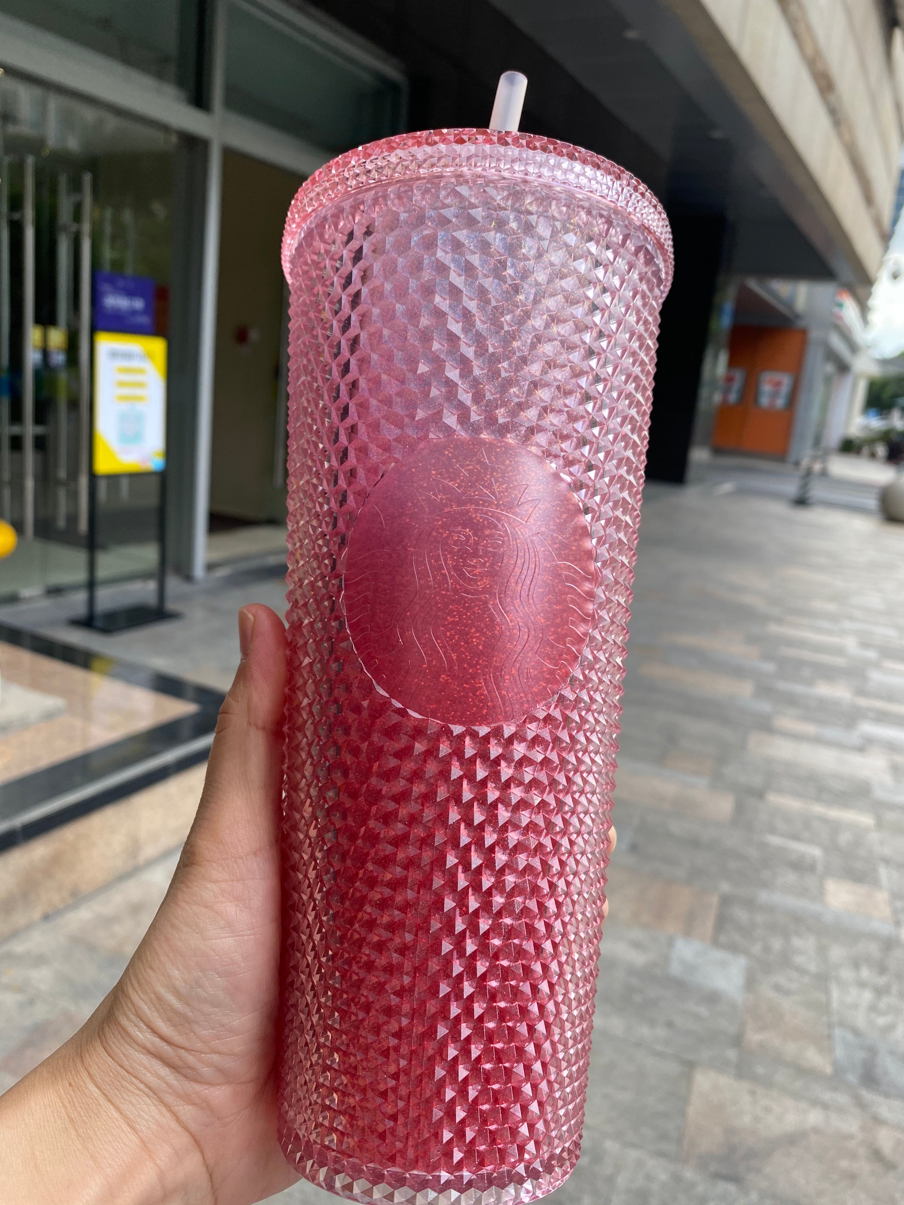 24oz China Barbie Pink Matte Studded Tumbler – SPARDUCKS