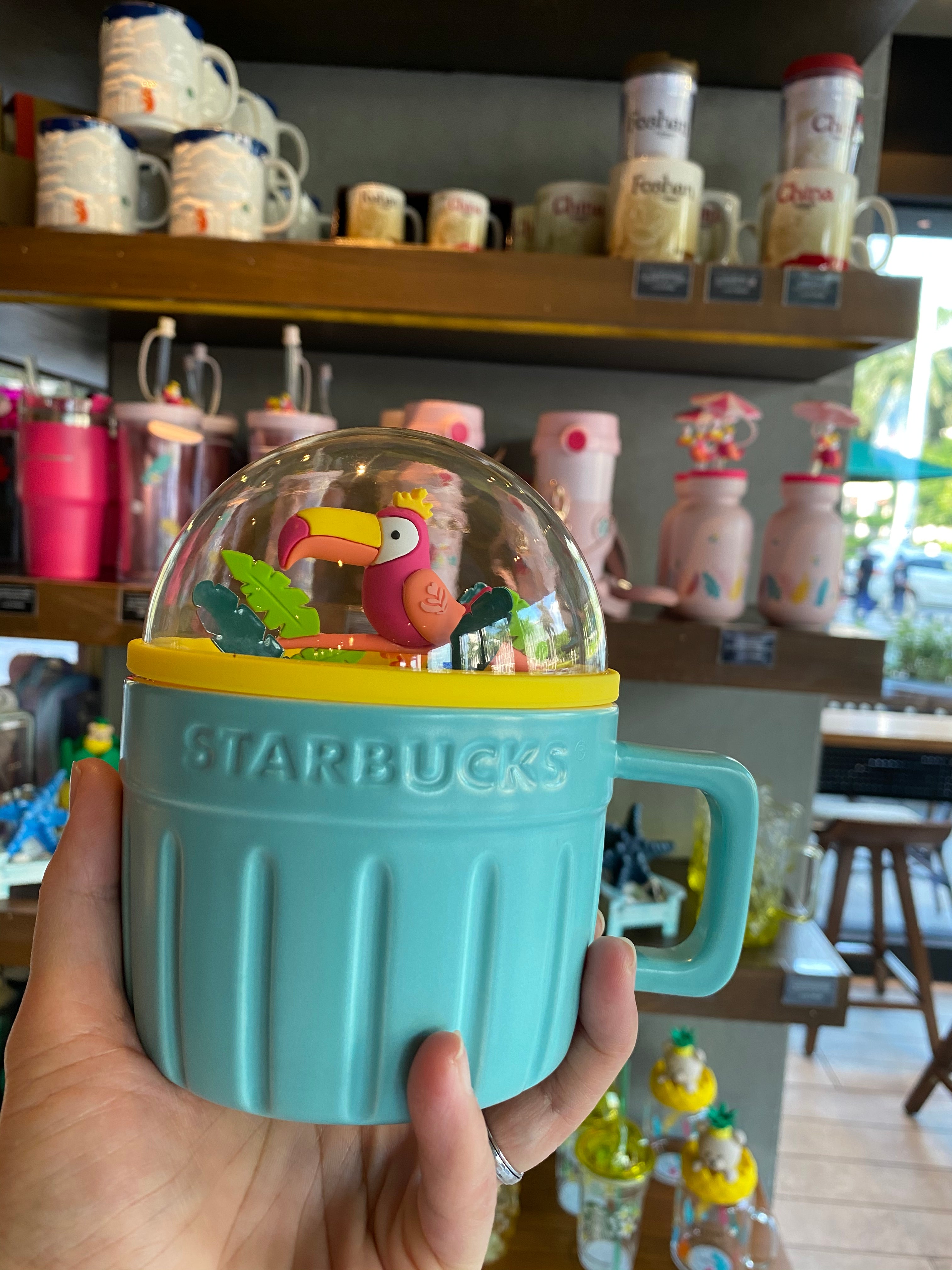 Starbucks China Yellow Whipped Top Glass Cup (Summer Jungle 2021 Edition) –  Ann Ann Starbucks