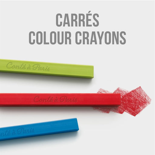 Conte : Carres : Color Crayons