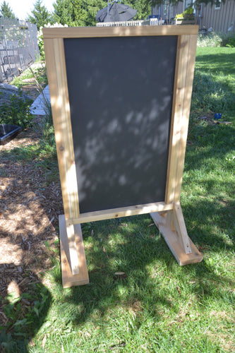 Outdoor White Board Easel Made from North American Cedar – ONP-International