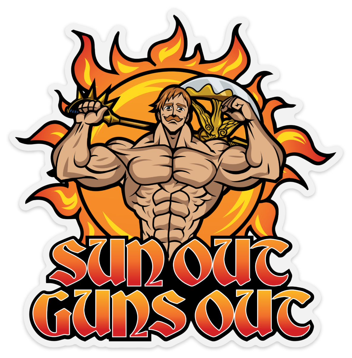 SUNS OUT GUNS OUT - Jumbo Decal