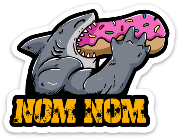 Nom Nom - Vinyl Sticker