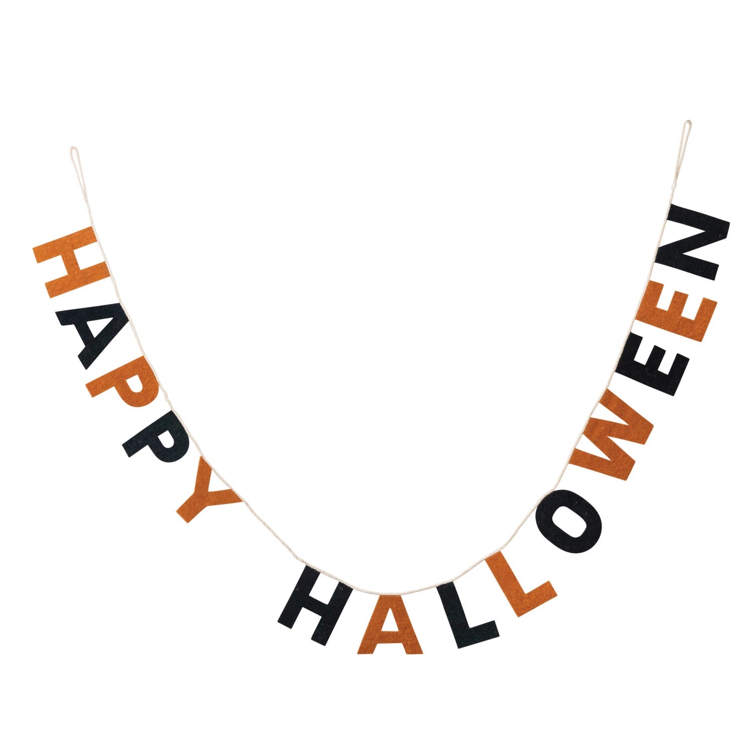 72" Happy Halloween Wool Felt Banner