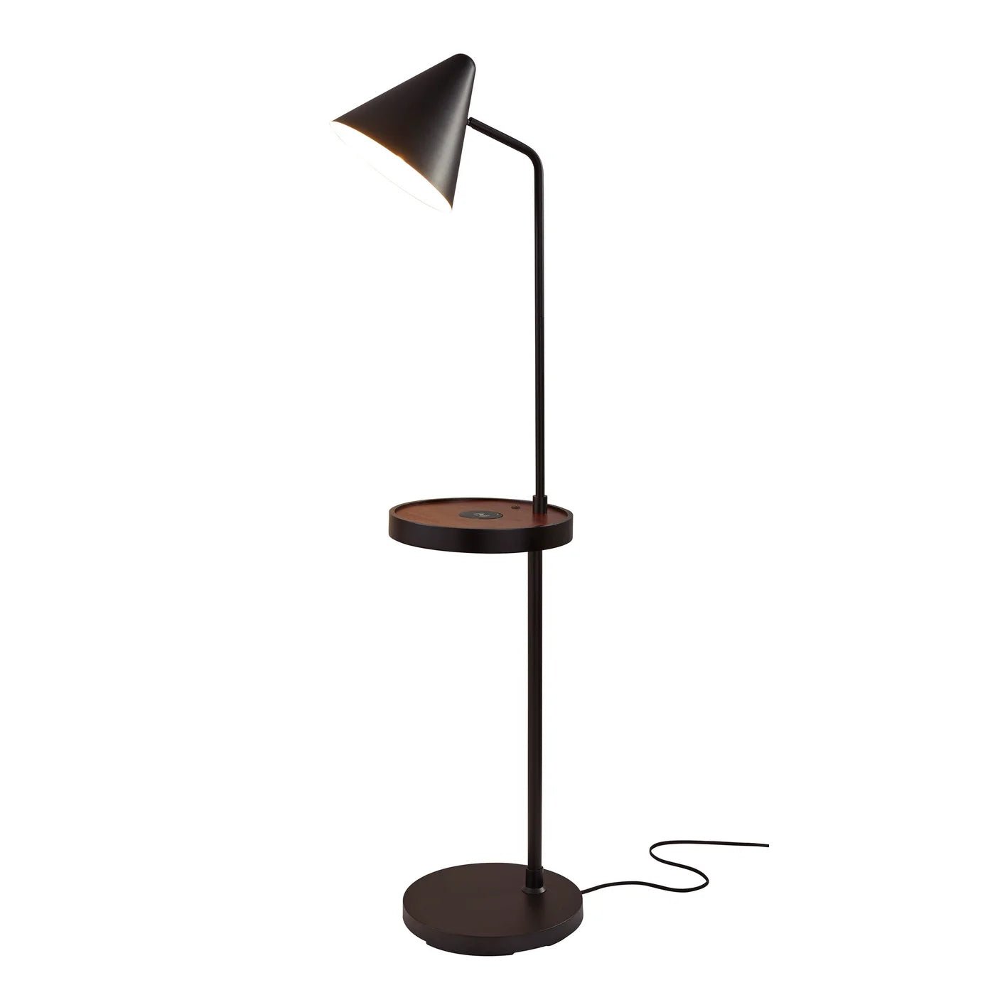Oliver Charge Task Shelf Floor Lamp