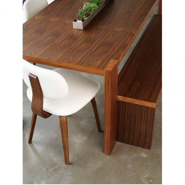 dining bench walnut