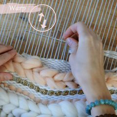 What is a Warp string in Weaving