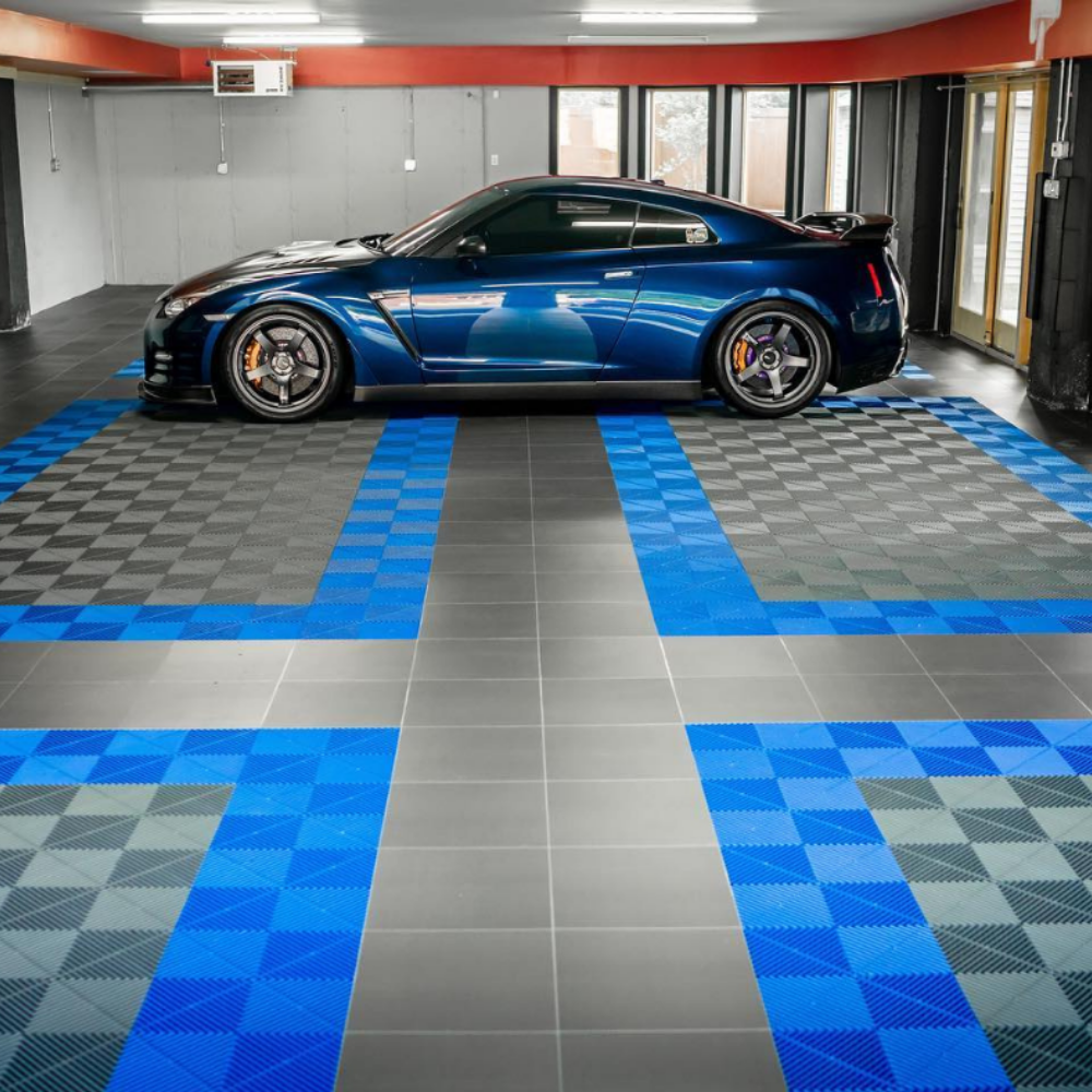 Swisstrax Vinyltrax Carbon Fiber Garage Floor Tile Flexico Storage