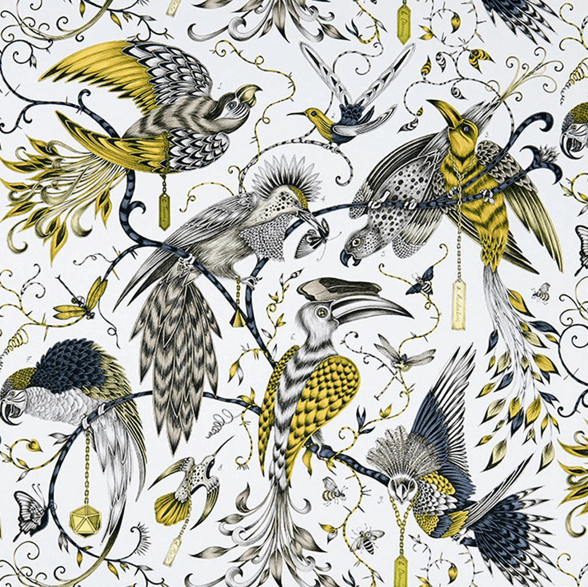 Emma J Shipley Audubon Cotton Satin Fabric
