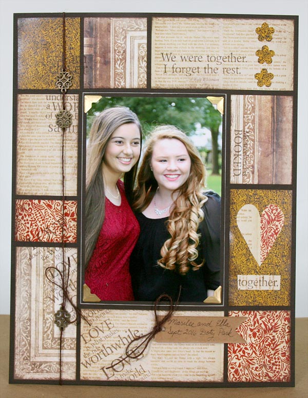 Literature Scrapbook Page Tutorial