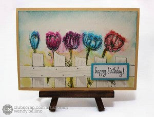 Make a scene--Tulips card