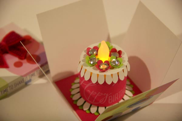 Club Scrap's Surprise Tea Light Birthday Cake #clubscrap #tealightcake