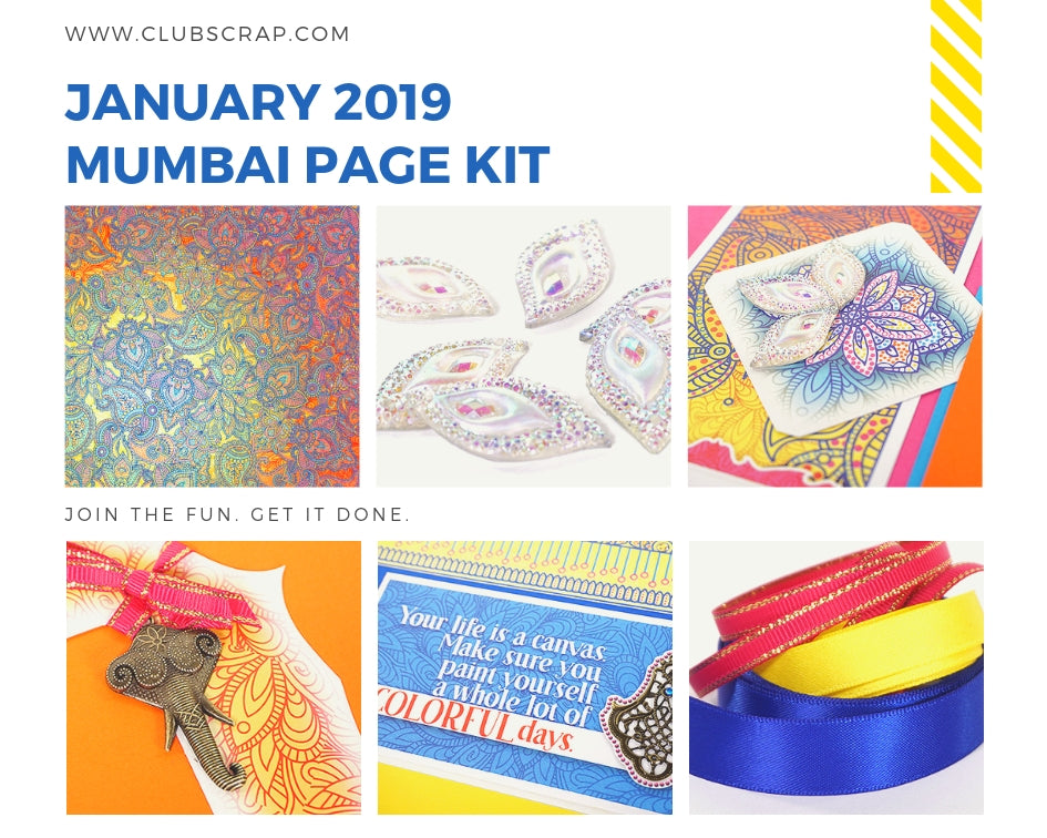 Mumbai Spoiler - Page Kit by Club Scrap #clubscrap #scrapbooking