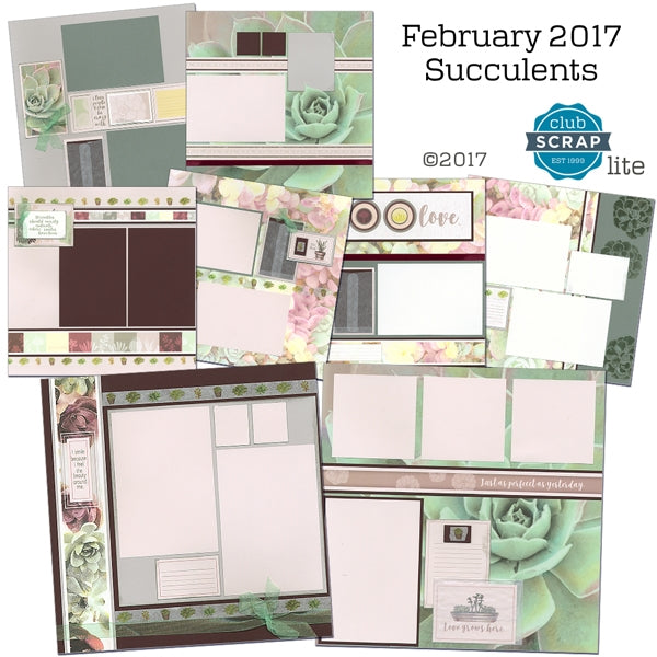 Succulents Lite page kit