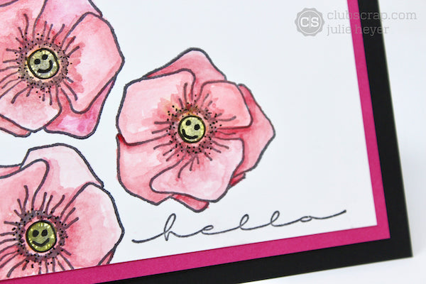 Classic to Cute Technique Challenge #clubscrap #rubberstamps #cards