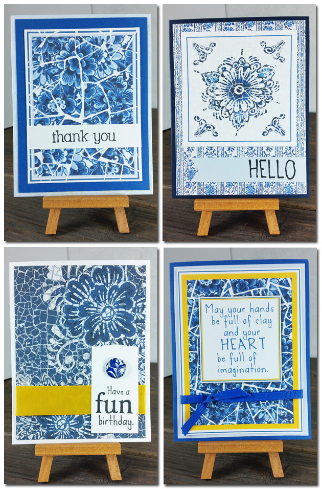 Delft Digi Hybrid Greeting Cards