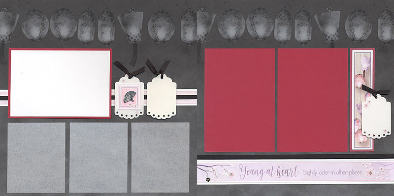  Club Scrap Cherry Blossoms Layout