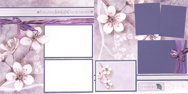 Club Scrap Cherry Blossoms Layout