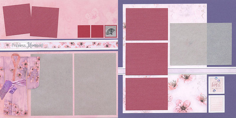 Club Scrap Cherry Blossoms Layout