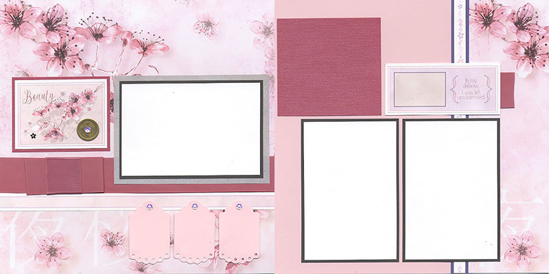 Club Scrap Cherry Blossoms Layout